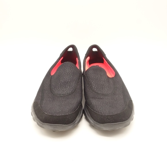 Skechers Go Walk Casual Sneakers Black Fabric Shoe - Picture 4 of 8